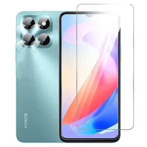 For HONOR X6a Clear Hard Tempered Glass Screen Protector + Camera Lens Protector - Zdjęcie 1 z 8