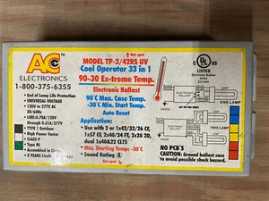 AC Electronics CSD-UV42RS UV Fluorescent Ballast NEW - Picture 1 of 3