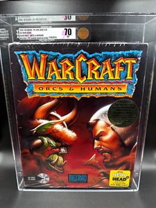 Warcraft Orcs & Human Gold Sticker MS-DOS Big Box Sealed VGA 70 EX+ - Picture 1 of 7
