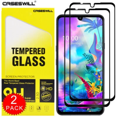 For LG G8X ThinQ Caseswill Full Coverage Tempered Glass Film Screen Protector X2 - Image 1 of 4