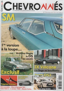 CHEVRONNES 9 CITROEN SM XM WOOD & SOPRANE C6 ROSALIE 15 ZX VOLCANE DS3 POIGNEES - Foto 1 di 2