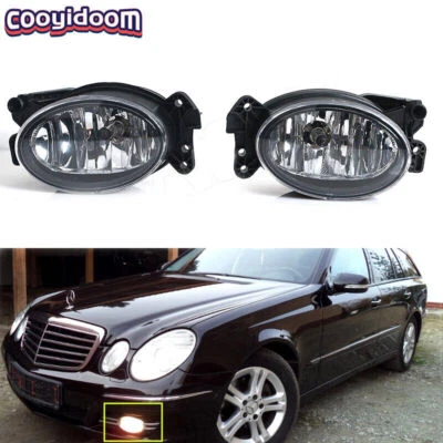 Pair Front Lamps For Mercedes Benz  W164/W204/W211/E350/E550/C E CLASS 2007-2012 - Imagem 1 de 4