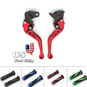 USA For Kawasaki Z250SL 2016-2017 CNC Red Short Brake Clutch Lever Hand Grip - Picture 1 of 42