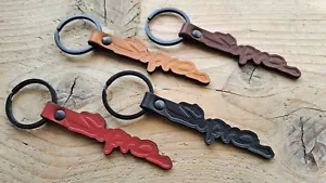 Embossed Leather Keychain for Supra MK4 Key Fob - Foto 1 di 5