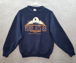 Vintage Fruit Of The Loom Sweatshirt Erwachsene M blau Rundhals Natur Grunge 1990er - Bild 1 von 8