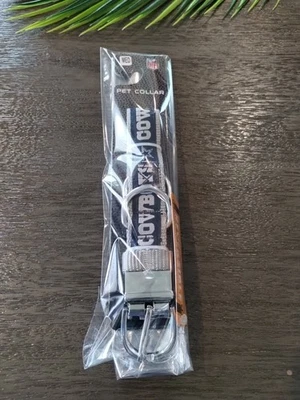 Dallas Cowboys NFL Fútbol Perro Collar Talla M Reversible Dos Diseños Cierre de Metal Foto 1 de 4