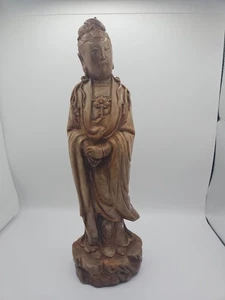Chinesische Holzfigur geschnitzt - Bild 1 von 15