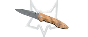 Fox Knives 456/2DOL Liner Lock 456-2DOL Damasteel Olive Wood - Picture 1 of 1