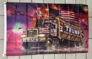 Bandera Donald Trump ENVÍO GRATIS EE. UU. Elon Musk Espacio X MAGA Republicano Tesl Signo 3x5’ - Imagen 1 de 1