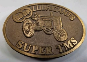 VINTAGE CO-OP LUBRICANTS - JOHN DEERE MODEL H TRACTOR BELT BUCKLE - Picture 1 of 3