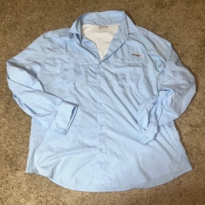 Columbia PFG Fishing Tamiami hellblau belüftetes Langarmhemd für Herren XXL - Bild 1 von 12