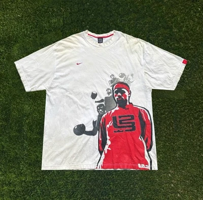 Camiseta gráfica de baloncesto LeBron James Nike vintage de la década de 2000 para hombre talla 2XL Foto 1 de 4