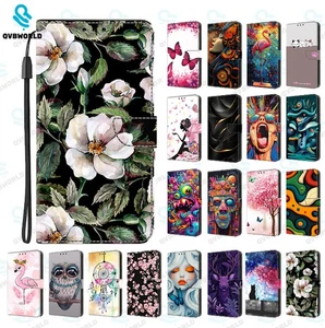 Wallet Flip Pattern Leather Case Cover For Xiaomi Mi 12 11 Lite 11T 12T Pro 12X  - Picture 1 of 32