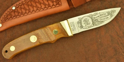 CUCHILLO DE CAZA DE HOJA FIJA NAHC ARCE RIZADO HECHO EN EE. UU. DE COLECCIÓN SCHRADE (26751) Foto 1 de 4