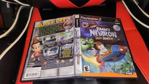 Jimmy Neutron Boy Genius Playstation 2 PS2 CASE AND MANUAL ONLY NO DISC - Picture 1 of 2