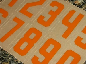 TENNESSEE VOLUNTEERS Football Helmet Numbers Decals Qty (1) FULL Size 3M 20MIL - Picture 1 of 3