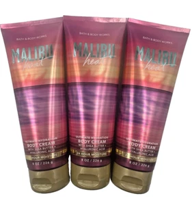 Bath & Body Works LOT 3 Malibu Heat Ultimate Hydration Body Cream Lotion 8 oz - Picture 1 of 2