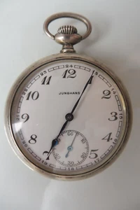 Junghans - Taschenuhr , 900 Silber , sehr schöne, alte Taschenuhr - Bild 1 von 7