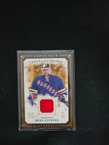 mike richter canvas clipping Upper Deck Masterpieces CC-MR 2008-09 - Bild 1 von 2