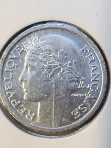 1948 B France 1 Franc Coin Brilliant Uncirculated - Picture 1 of 3