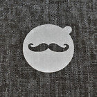 Réutilisable 'Moustache' Café Pochoir Haute Qualité Fort 350 Microns Pochoirs