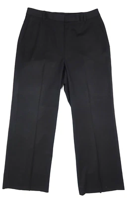 Brooks Brothers 宽腿涤纶弹力混纺长裤黑色 10 码 — 第 1/4 张图片