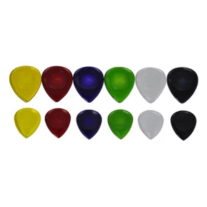 50pcs Alice Heavy 2mm Clear Teardrop Waterdrop Jazz Guitar Picks Plectrums - Picture 1 of 23