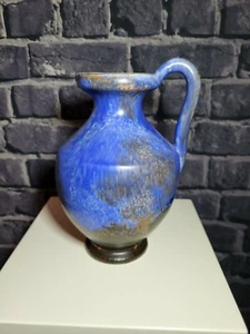 Vintage Ruscha Art Pottery German blue Jug WGP, fat lava era, MCM. - Picture 1 of 14