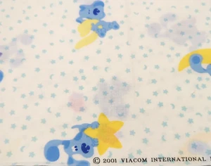 Vintage 2001 Blue's Clues 28" x WOF Remnant Cotton Fabric Viacom International - Picture 1 of 2