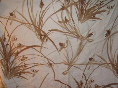 Lee Jofa Groundworks, estampado Ayame, floral, por comprar, color camel sobre crema Foto 1 de 2