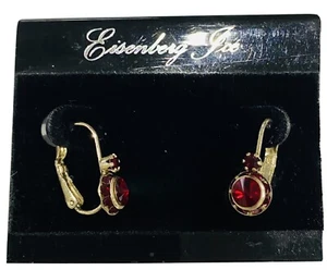 Eisenberg Ice Vintage New Stock Rot Ohrringe - Bild 1 von 4