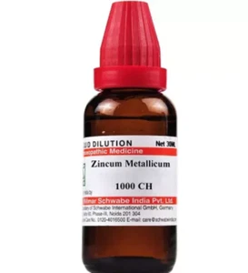 Dr Willmar Schwabe India Zincum Metallicum 1000 CH Dilution 30 ml u491 - Picture 1 of 5