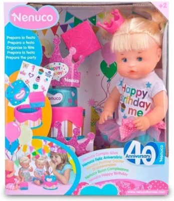 Bambola Nenuco Buon Compleanno-Happy Birthday, Famosa 700013390 - Immagine 1 di 2
