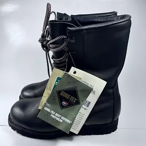 Botas BELLEVILLE Para Hombres 4.5W Gore-Tex Best Defense Cuero Negro Vibram Nuevas Etiquetas - Imagen 1 de 16