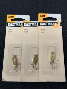 Menge 3 ACME Tackle Kastmaster Gold 1/12 oz Köder Jig Tri Haken - Bild 1 von 4