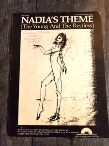 Vintage 1973 Nadia's Theme/The Young and The Restless Theme Sheet Music Piano - Picture 1 of 3