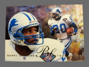 Tarjeta coleccionable de fútbol americano Flair 1995 vista previa Barry Sanders NFL #10/30 Detroit Lions - Imagen 1 de 8