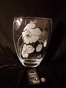 Vaso regalo San Valentino elegante con cristallo Swarovski e regalo sabbiato - Foto 1 di 6