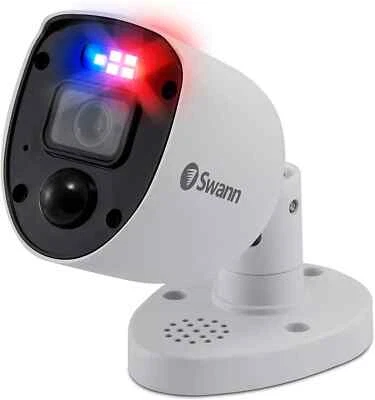 Swann PRO-4KRL 4K Enforcer Bullet Camera Police Style Flashing Light Siren