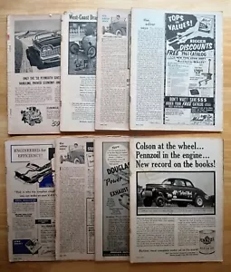 8 Various issues of Hot Rod Magazine from 1950's & early 1960's .(Bundle # 6). - Picture 1 of 1