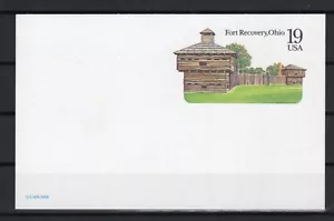 B461- Scott #UX169 Fort Recovery, Ohio 1993 postal card 19c unused - Picture 1 of 1
