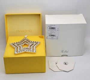 Swarovski Crystal Holiday Magic Star Ornament, Large, Gold Tone 5655938 MIB - Picture 1 of 7