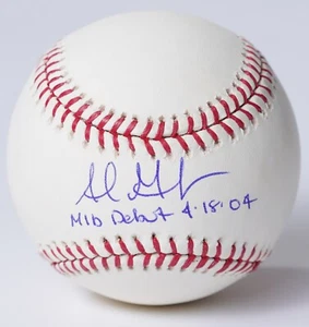 Adrian Gonzalez Signed Baseball Ball PSA/DNA COA Auto'd w/ MLB 4.18.04 Debut Ins - Picture 1 of 15
