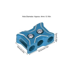(Blue)2Pcs RC Car Cable Manager Exquisite Aluminium Alloy Light Weight RC W OM - Photo 1/12