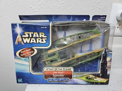 Star Wars AOTC Zam Wessel’s Speeder MISB Hasbro 2002 - Fechado - Imagem 1 de 4
