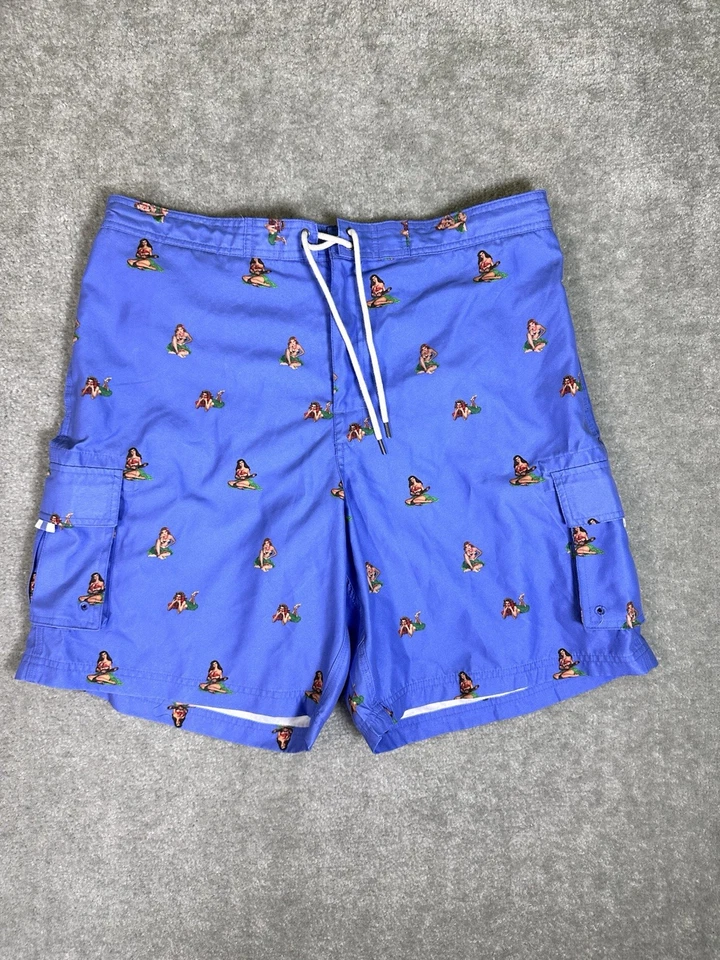 Pantalones Cortos de Carga Daniel Cremieux Para Hombres Equipo de Surf Azul Hula Niñas Talla XL Foto 1 de 4