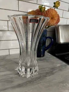 Vintage Riedel Vivant Sparkle Vase bleifrei Tirol Kristall 9,5" Cottagecore - Bild 1 von 10