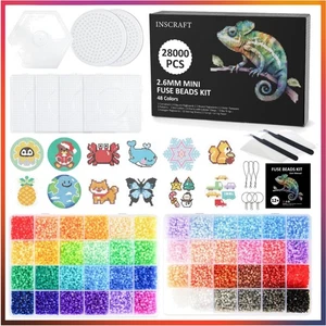 Kreatives Bügelperlen Set: 28,000 Teile, sicher und ungiftig für kleine Künstler - Bild 1 von 10