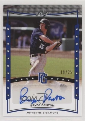 2014 Leaf Perfect Game Showcase Auto Blue /25 Bryce Denton #A-BD1 Auto - Image 1 of 2