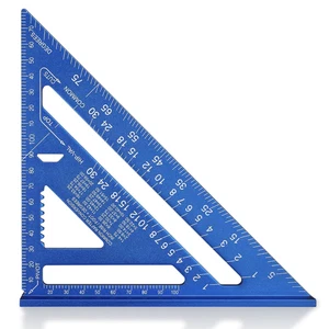 WORKPRO 7'' Aluminum Speed Square - Precision Layout Tool for Carpenters & En... - Picture 1 of 12